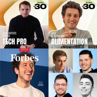 Quatre diplômés CentraleSupélec retenue dans la liste 30 Under 30 de Forbes France - CentraleSupélec
