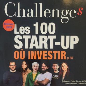 Des startups CentraleSupélec à l'honneur du classement 2023 du magazine Challenges