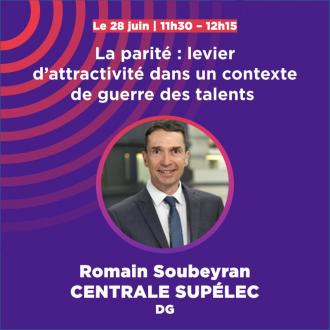 Participation de Romain Soubeyran, directeur de CentraleSupélec, aux Assises de la Parité 2022