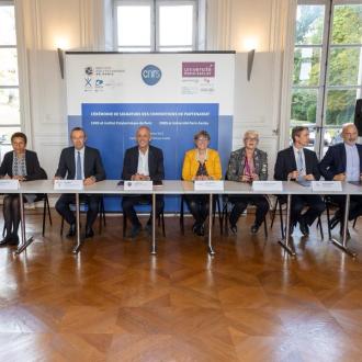Signing of partnership agreements between CNRS and the two academic clusters of the Université Paris-Saclay and Institut Polytechnique de Paris