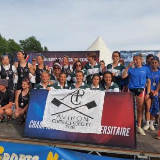 Championnat de France d'aviron universitaire : l'équipage CentraleSupélec championne pour la première fois