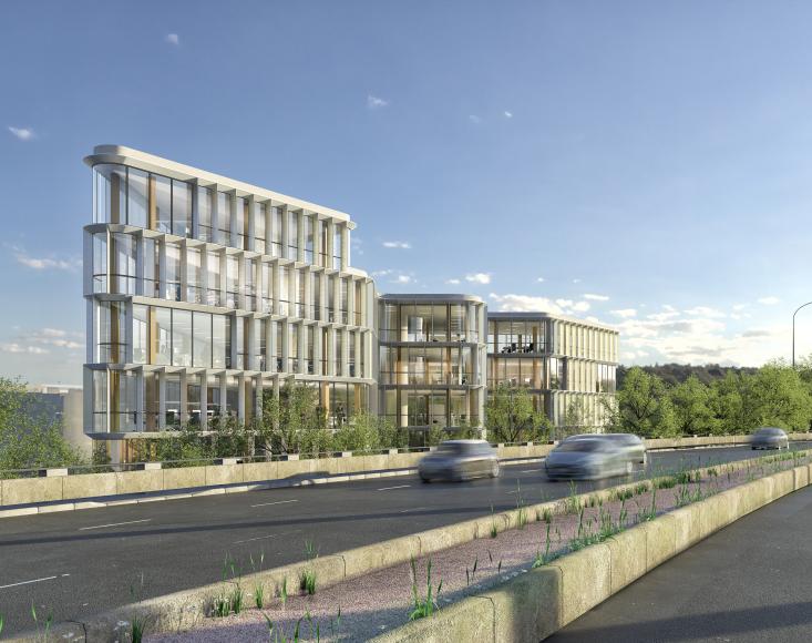 Campus Paris Sébastienne Guyot, vue du périphérique