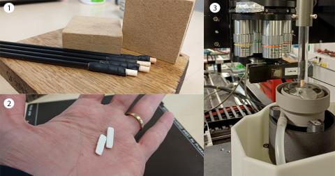 Echantillons préparés